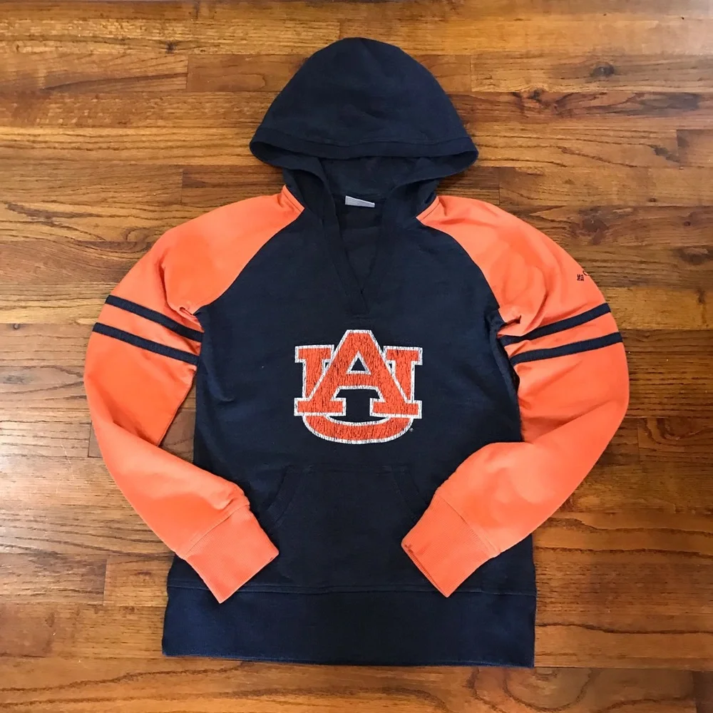 Columbia Auburn Pullover Hoodie Hooded Sweatshirt Shirt Size Youth Medium Unisex